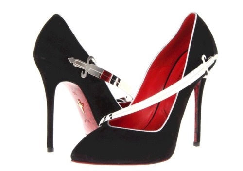 do-you-have-a-flag:cesare paciotti shoes with tiny swords on them!