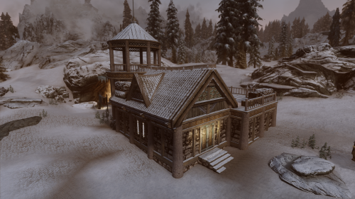 I am alive and released my first house mod. :)A small, very purple, cozy player house west of Dawnst