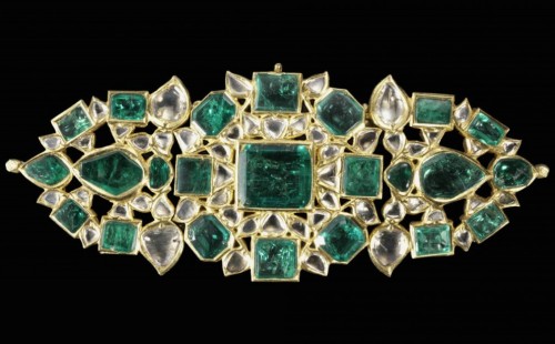 Armlet, emeralds and diamonds, mughal style