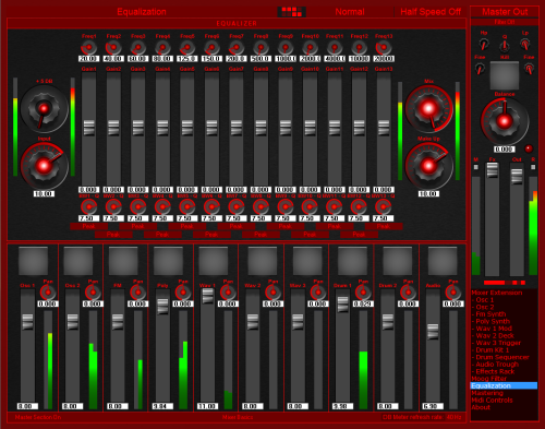 The new metering style of the E-Stim Audio Suite. It’s higher resolution, faster, more efficient, mo