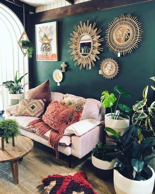 moonandtrees:We are getting a house and its magical and I am going to paint the wall dark green! Som