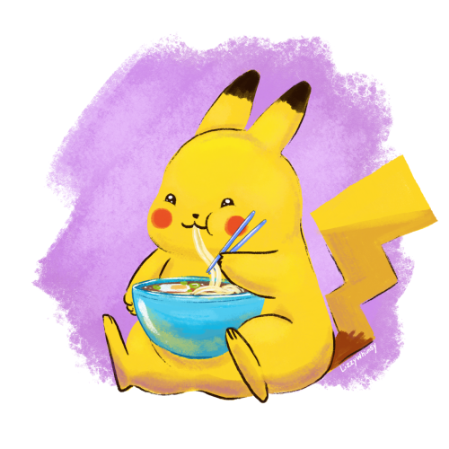 lizzywhimsy:Ramen Pikachu for @team-turnip 