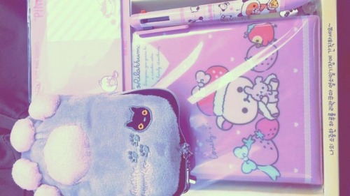 #happyearlybirthday # #kawaii #korilakkuma #nyanko #molang #pinkaesthetic #allpinkeverything #sakura