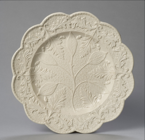 robert-hadley:Scalloped Plate made in England, c. 1760.Source: aleyma.tumblr