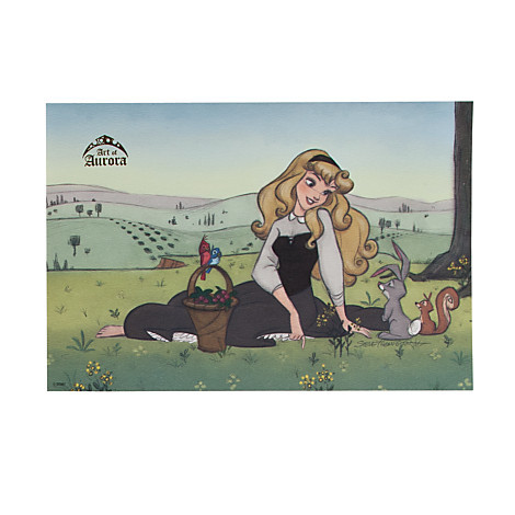 stevethompson-art:  The “Art of Aurora” Collection - Disney Store  I’ve been wanting to post about this mini collection for so long, and now I finally can! Out today at the Disney Store. I created artwork, a snow globe and ornament set to help