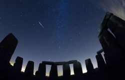 Time passages (Perseid meteor shower over
