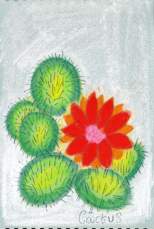 cactus-in-art:Gerald E. W. Shepherd (British)Cactus, 2006