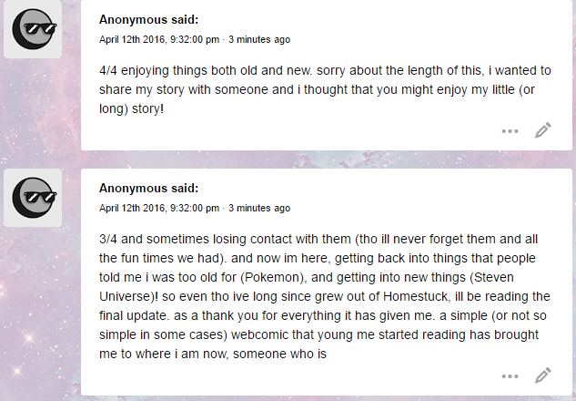 Awww this was super sweet to read !! ;u; I’m glad that in some way I was a part