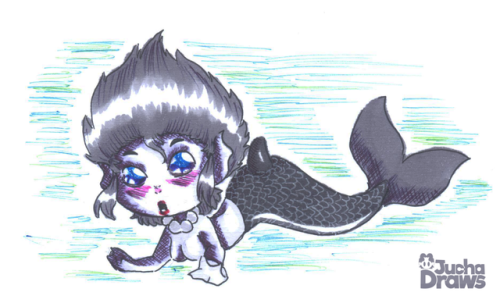 Chibi De Sereia Feita Para O Desafio #mermay