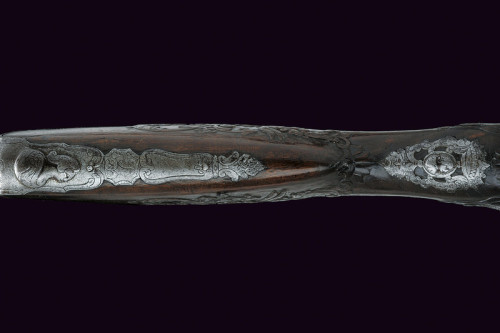 A silver mounted snaphaunce fowling musket originating from Northern Italy, late 17th century.