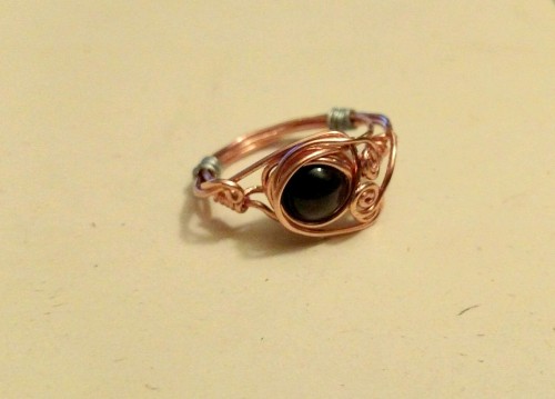 Amethyst Wire Wrapped Handmade Ring