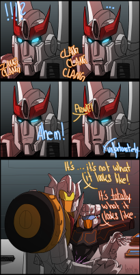 hot-cup-of-rodimus:  goingloco:  Follow up to this. Suggested by homosindisguise.  Rewind you sassy little shit