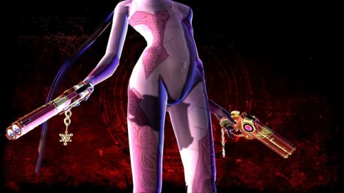 quasahi: Welp, time to release this. A Mathilda (from Anarchy Reigns/Max Anarchy) skin for Bayonetta replacing her Various A outfit. Everything works, the ribbon spells out MATHILDA, There’s a lil bug where the back of her head shows a black square