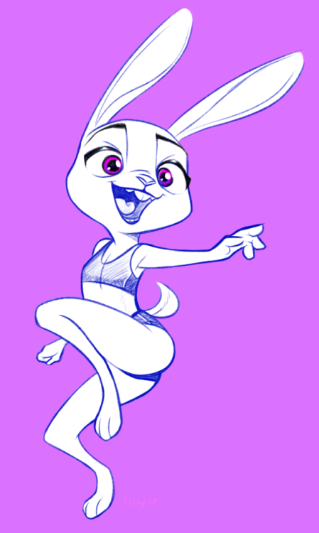  Practicing poses with a jumping Judy 