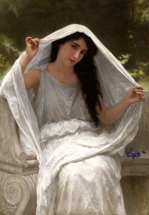 William-Adolphe Bouguereau left: The Veil right: Whisperings of Love