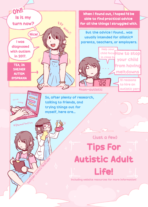 sbslink:xteacupx: I decided to create something that I wish I had when I first got diagnosed with autism - so here’s my comic for ASDComicTakeover!  You can find out more about the project here! Keep reading I don’t always reblog these. But some of