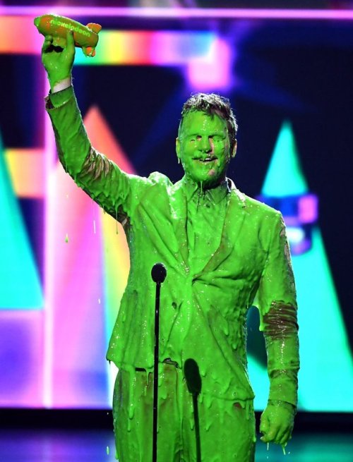 Okay, this is now my new favorite sliming! I can’t believe they slimed him again. 