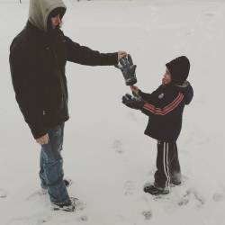 My babies playing in the snow (: #futurehusband