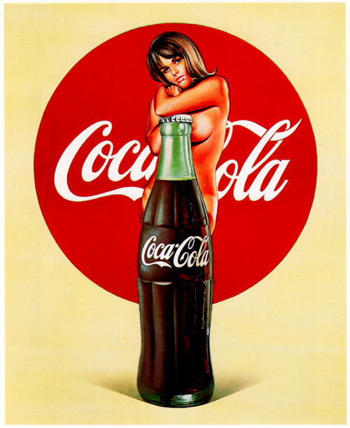 retroreverbs:  Mel Ramos - Lola Cola No.2 (1971). 