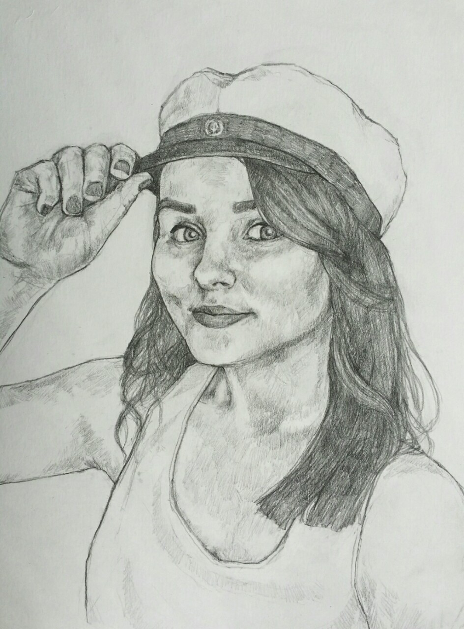 Drew a portrait of my friend for her graduation party. I guess this counts as a graduation