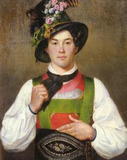  A Young Man In Tyrolean Costume by Franz