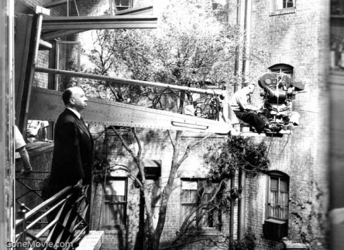 Behind the scenes of Rear Window (1954) Copyright Universal Pictures 