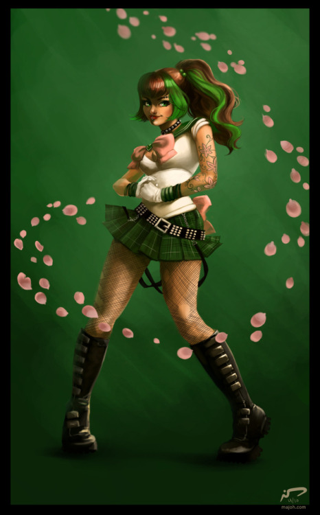 virusq:  chaoskid2010:  Hardcore Sailor Moon Revamp by Majoh  I’m not entirely sure what the hell is going on here… But I want to roll around in all of it until I absorb its powers. 
