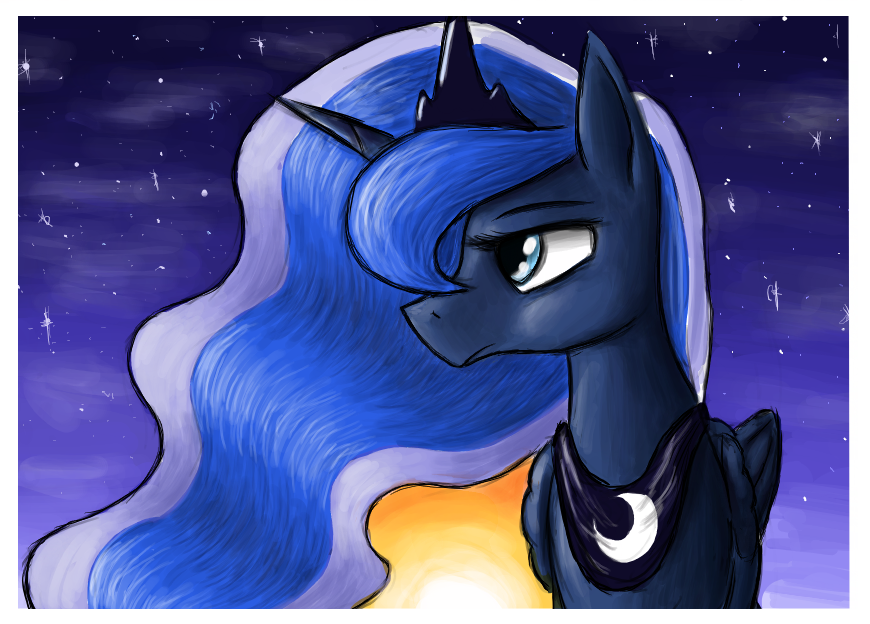 theponyartcollection:  Between Sunset and Sunrise by ~paper-pony
