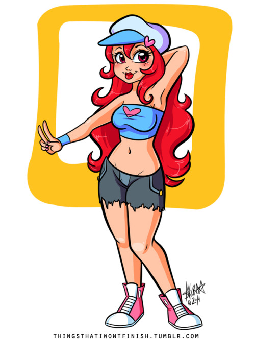 mdetector5:  thingsthatiwontfinish:  Art trade with mdetector5! This is his character Valerie :)  She looks so adorable! I like the colors as well. Thank you very much!