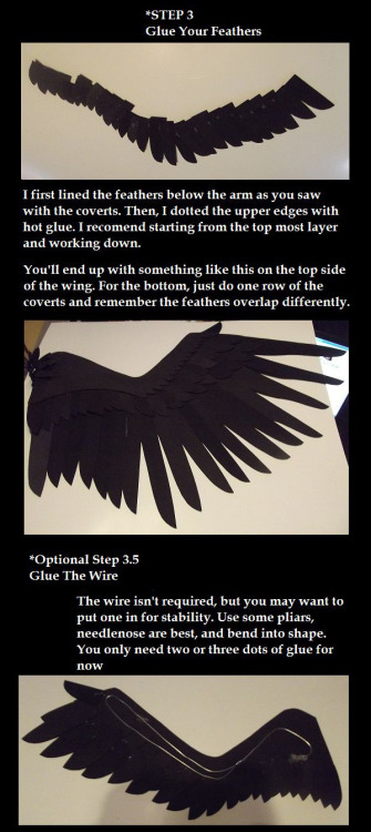 alltheawesomecosplay-deactivate:  Realistic Foam Wings Tutorial by Zexion-the-gamer tutorial