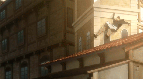 buttfacestace:  who needs 3DMG when you can just parkour everywhere