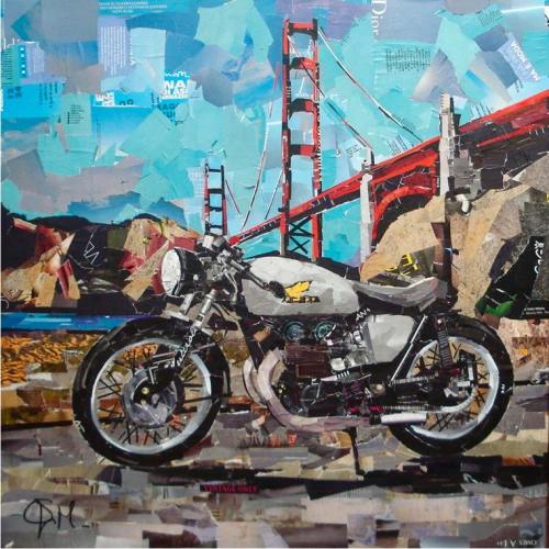 garageprojectmotorcycles:  Have you seen these amazing collages by Mario Spinelli ARTI57A ?