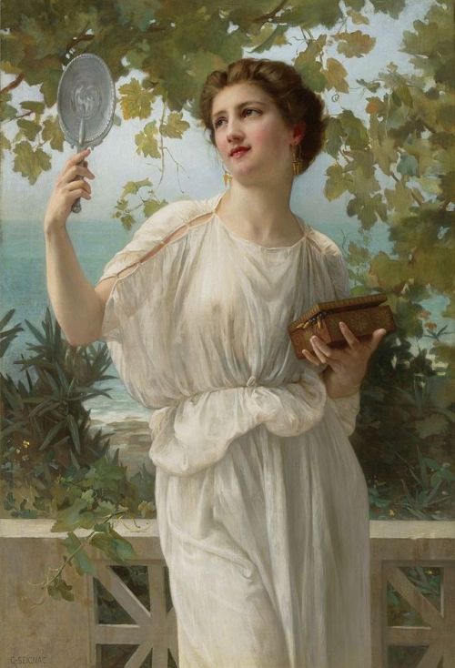 Guillaume Seignac - Admiring Beauty (19th century)