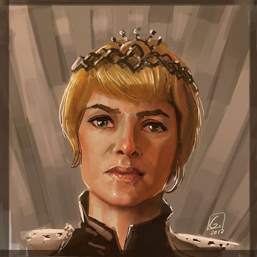 Tonight&rsquo;s #sketch took some colour.#portrait #gameofthrones #juegodetronos #2dart #cersei #cer