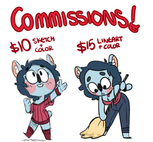 Doing tiny character commissions because I want to buy Stardew Valley ¯\_(ツ)_/¯ I know its old, but 