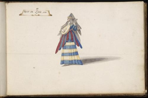 Costumes for the court “Ballet of the Dowager Billebahaut” by Daniel Rabel ,1626