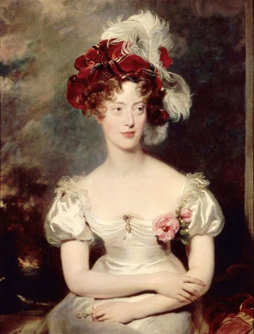clara–lux:LAWRENCE, Thomas (1769–1830)Portrait of Caroline Ferdinande of Bourbon-Two Sicilies 