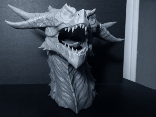  Dragon Head 3D Printing Project - WIP Update 4 - AssemblyI have cleaned the pieces with  a small bo