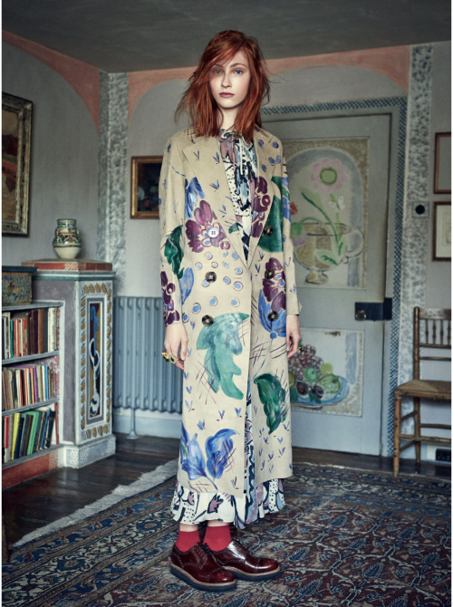 stormtrooperfashion:Lera Tribel in “Amongst The Bohemians” by Tom Allen for Harper’s Bazaar UK, No