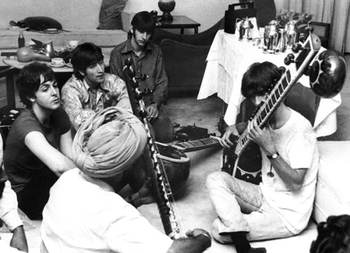 savetheflower-1967: George Harrison sitar - 1966.