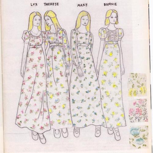 pinkrabbitfootdiary:Nancy Steiner’s costume design for The Virgin Suicides. 