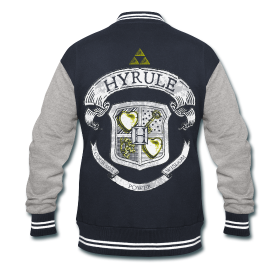 logoside:  Sudaderas de la universidad de Hyrule. Una chulada que cojea con la pega