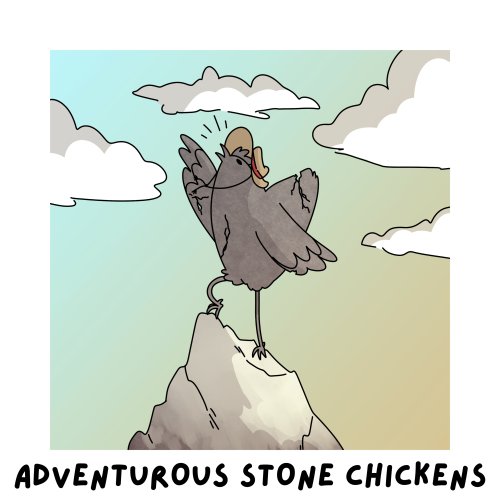 Day 5 of botober, Adventurous stone chicken(s)!!