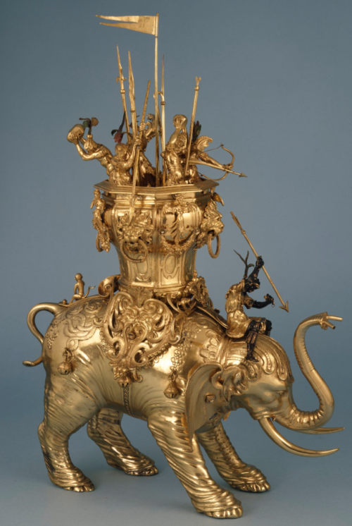 Pouring Vessel in the Shape of an Elephant, Nuremberg, GermanyChristoph Jamnitzer Silver, gold-plate