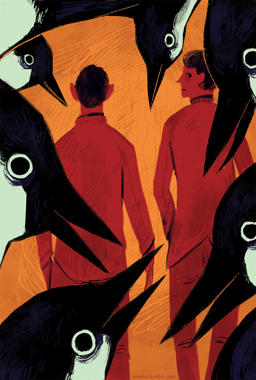 I forgot to upload this! Finished illustration for &lsquo;The Tale of an Empty House&rsquo; 