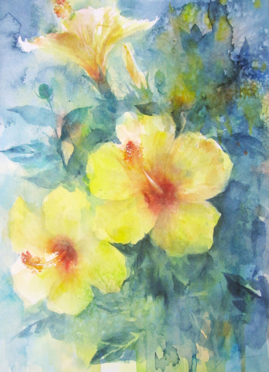 Summer born Aug.01.2017 watercolor size:333*242mm (F4) paper:water ford white (細目・300g/m2)