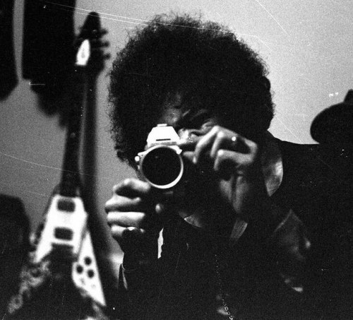 bitter-cherryy: L: Jimi Hendrix, photographed by Nick Mason of Pink Floyd // R: Nick Mason of Pink F