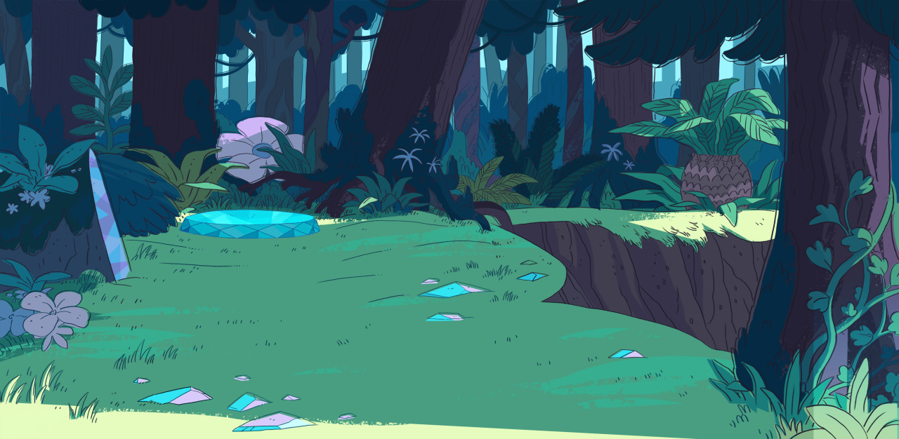 A selection of Backgrounds from the Steven Universe episode: Island Adventure Art