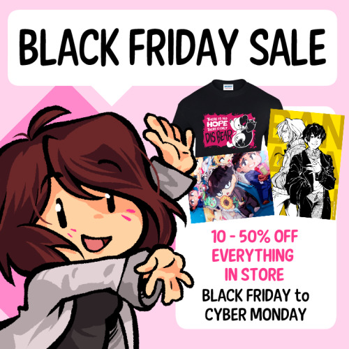 BLACK FRIDAY ETSY SALE The sale starts at midnight GMT tonight! (So in, like, four hours haha)EVERYT