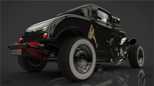 ulfgbohlin:  ULF G B☮HLIN  • InteriorDesign: Ford 32 - keyshot.com/forum/   Valerie Twin Conch Super Special Hot Rod 